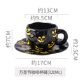 Axyaa Halloween Hand Holding Cute American Ceramic Mug