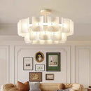 Axyaa Modern White Pendant Light for Bedroom & Living Room