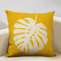 Axyaa Mustard Yellow Letter Style Cushion Cover 45x45cm Home Cafe Decor