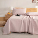 Axyaa Cotton Washed Padded Bed Cover for Comfortable Sleep