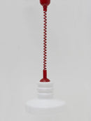 Axyaa Glass Suspension Chandelier - Retro White Ceiling Light for Living Room