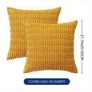Axyaa Striped Corduroy Throw Pillow Covers - Boho European Style for Home Decor