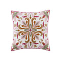 Axyaa Retro Embroidered Square Sofa Pillows for American Rustic Style Décor