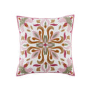 Axyaa Retro Embroidered Square Sofa Pillows for American Rustic Style Décor