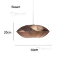Axyaa Japanese Lantern Pendant Light: Traditional Fabric Hang Lamp for Bedroom, Living Room, Restaurant