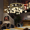 Axyaa Modern Firefly Round Chandelier Living Room Pendant Lamp