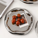 Axya Light Luxury Silver Ceramic Jewelry Tray & Home Decor Piece