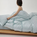 Axyaa Soft Lyocell Queen Bedding Set with Sheets, Natural Plant Fiber Quilt Cover