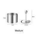 Axyaa Stainless Steel Round Mousse Mold with Lid - Food Decoration Cooking Tools
