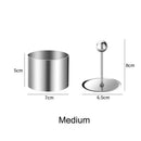 Axyaa Stainless Steel Round Mousse Mold with Lid - Food Decoration Cooking Tools