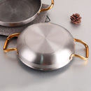 Axya Stainless Steel Seafood Rice Pot with Lobster Plate, Double Ear Pan