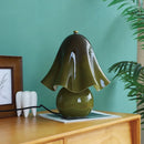 Axyaa Glass Skirt LED Desk Lamp - Retro Colored, Creative Bedroom Bedside Light