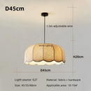 Axyaa Wavy Fabric Pendant Light: Nordic Style Chandelier for Bedroom & Restaurant decor