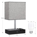 Axyaa 3-Way Dimmable Touch Control Desk Lamp with USB Charging and Phone Stands