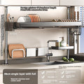 Axyaa Over Sink Dish Drying Rack & Organizer Shelf - Adjustable Multifunctional Storage