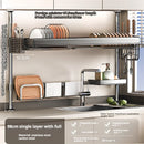 Axyaa Over Sink Dish Drying Rack & Organizer Shelf - Adjustable Multifunctional Storage