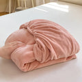 Axyaa Warm Flannel Fitted Bed Sheet, Coral Fleece Mattress Cover