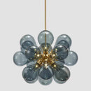 Axyaa Glass Bubble Chandelier Island Lighting for Living Room and Dining Table