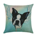 Axyaa Cartoon Dog Linen Pillowcase 45*45cm