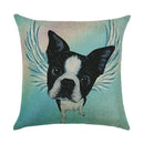Axyaa Cartoon Dog Linen Pillowcase 45*45cm