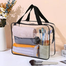 Axyaa Transparent Toiletry Bags Set of 3 - Travel Organizer & Makeup Storage