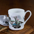 Axyaa Bone  Cafe Tumbler, Chinese Painting Tea Cup