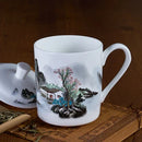 Axyaa Bone  Cafe Tumbler, Chinese Painting Tea Cup