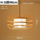 Axyaa Bamboo Woven Chandeliers: Southeast Asian Style LED Lighting for Home Decor