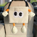 Axyaa Car Backseat Organizer and Trash Bin with Cup Holder and Tissue Box
