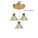 Axyaa Nordic Modern LED Flower Glass Copper Hanging Lamp for Home Decor