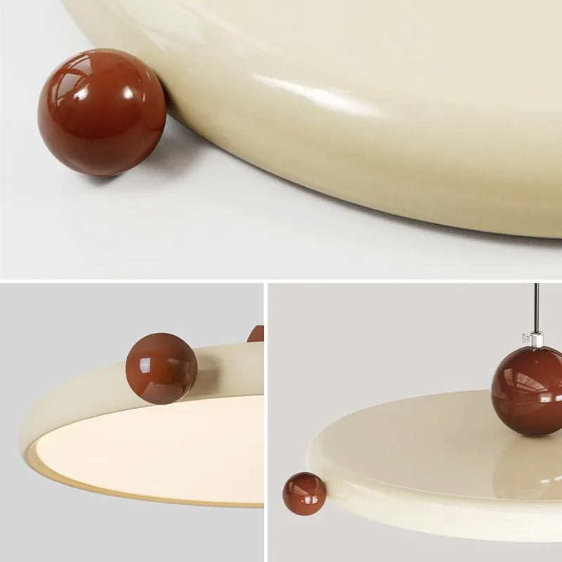 Axyaa Nordic LED Saucer Pendant Light for Kitchen Bar Living Room Decor