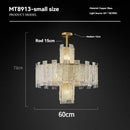 Axyaa Gold Metal LED Chandeliers: Luxury Modern Home Decor Pendant Lights