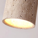 Axyaa Travertine Ceiling Lamp: Modern Stone Flush Mount Indoor Lighting for Bedroom, Hallway, Staircase