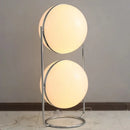 Axyaa Acrylic Ball Floor Lamp Chrome LED Standing Light for Living Room