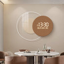 Axyaa Moon Glow Digital Wall Clock for Modern Light Luxury Living Room Decoration