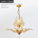 Axyaa Retro Crystal Candle Chandelier for Elegant Home Lighting