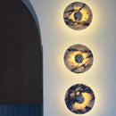 Axyaa Bulgari Stone LED Wall Lights: Modern Nordic Bedroom Luxury Bedside Lamp