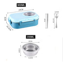 Axyaa Stainless Steel Thermal Lunch Box & Soup Bowl Set with Spoon