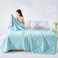 Axyaa Summer Cool Quilt Cold Silk Solid Color Single Double Air Conditioner Quilt