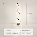 Axyaa Aluminum Spiral LED Floor Lamp for Study, Bedroom, Living Room Lighting