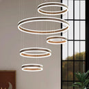 Axyaa Modern Light Luxury Staircase Pendant Lights for Living Room and Indoor Lighting