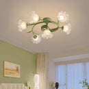 Axyaa Modern Lily Glass Chandelier Light for Living Room Bedroom Ceiling