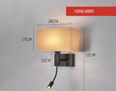 Axyaa LED Wall Lamp with USB Charger & Spotlight for Bedroom Living Room
