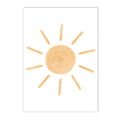 Nordic Rainbow Sun Wall Art Poster for Baby Kids Room by Axyaa