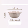 Axyaa Purple Floral Ceramic Plate Set Molecular Cuisine Tableware
