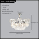 Axyaa Glass Ball Ceiling Chandelier for Modern Room Decor
