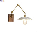 Axyaa Ceramic Copper Swing Arm LED Wall Light for Home Decor