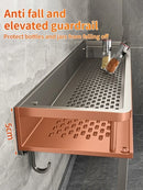 Axyaa Kitchen Storage Rack: Waterproof, Multi-functional Knife and Seasoning Holder