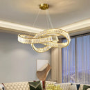 Axyaa Crystal Chandelier: Modern Home Décor Pendant Lights for Living & Dining Room