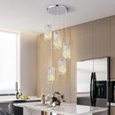 Axyaa Retro Crystal Pendant Light for Home Dining Table - Minimalist Branded Hanging Lamp